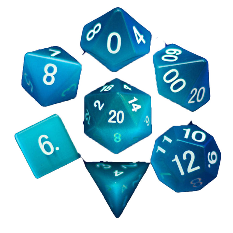 MDG Cat's Eye Polyedral Dice Set 16mm