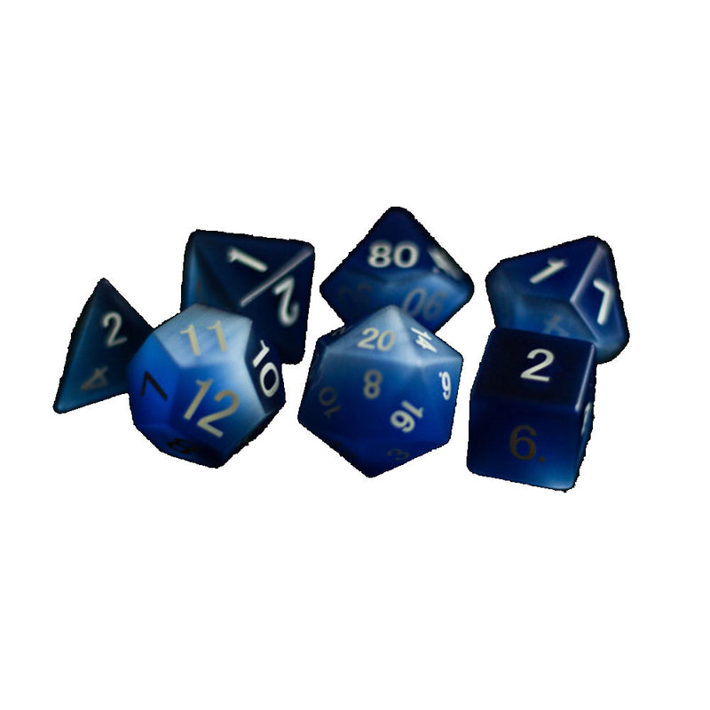 MDG Cat's Eye Polyedral Dice Set 16mm