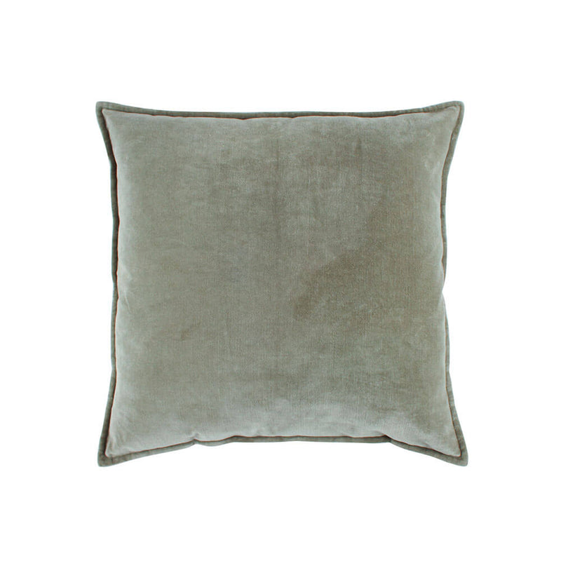 Coussin Remie en Velours avec Liseré Deep Sauge