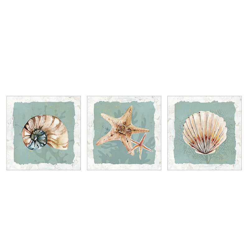 Lot de 3 impressions sur toile Hervey (60 x 60 x 3,5 cm)