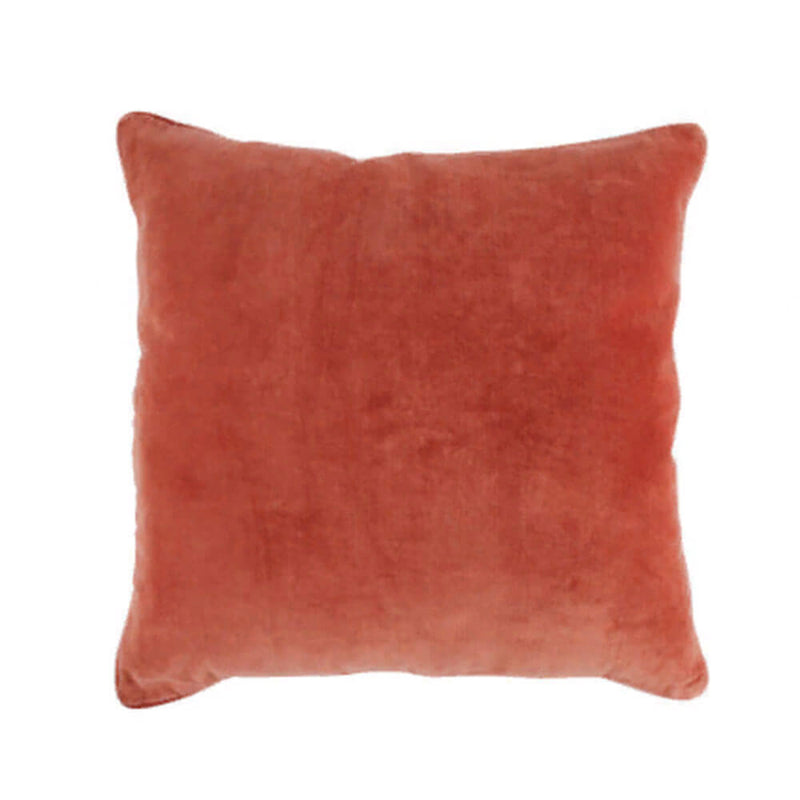 Coussin Makenna en Velours avec Passepoil (50x50x4cm)