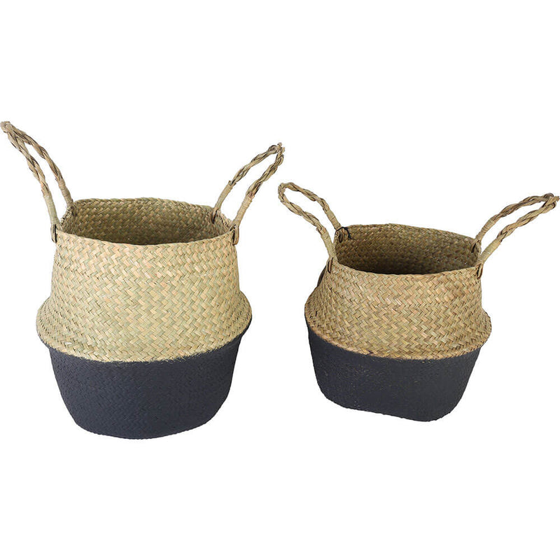 Byron 2pcs paniers pliables en jonc de mer 30x27cm