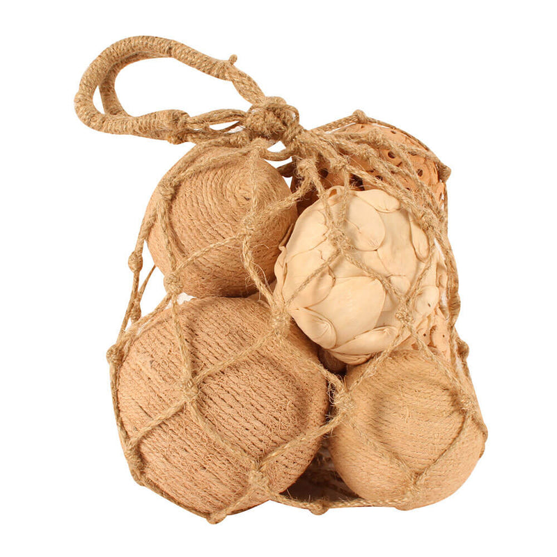 Jute geropte gemengde ballen 38 cm