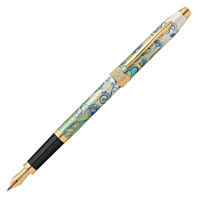 Cross Botanica Green Day Lily 23ct Fine Fountain Pen