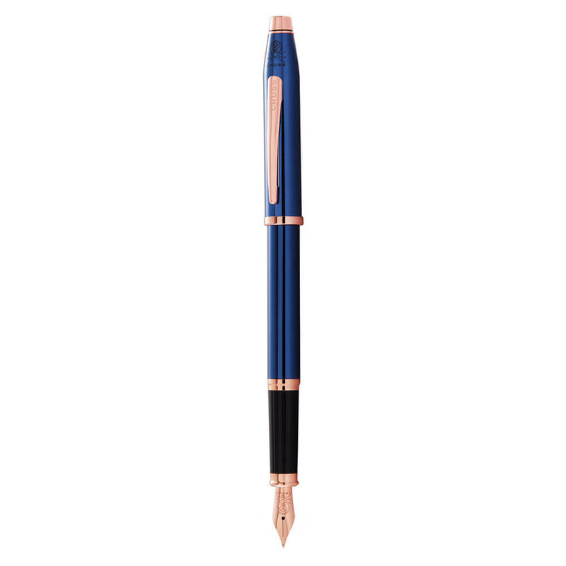 Century LL doorschijnende blue & rose gouden fontein pen