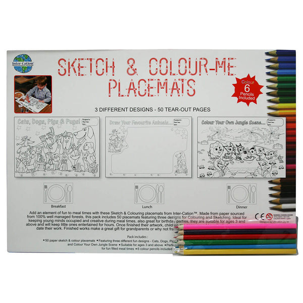 Sketch & Colour Placemats