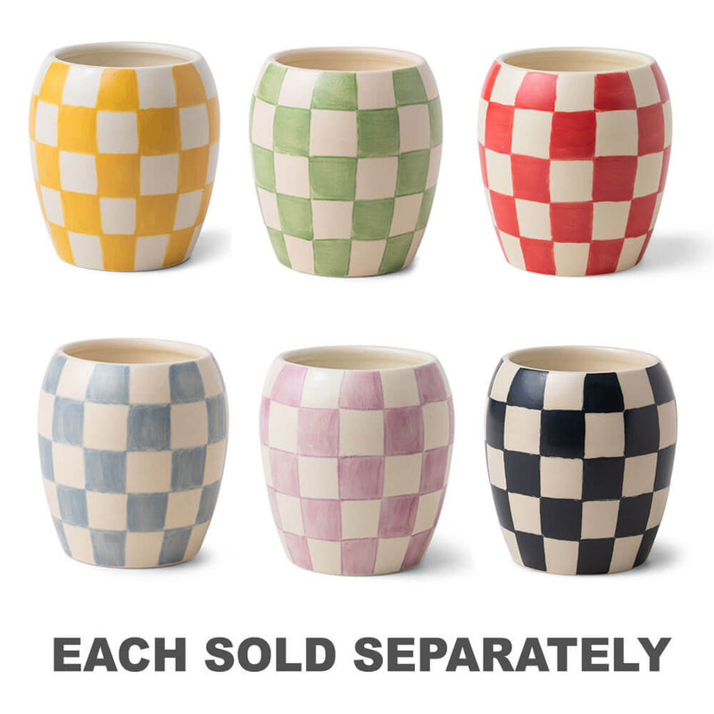 Checkmate Checkered Porcelain Vessel 11oz