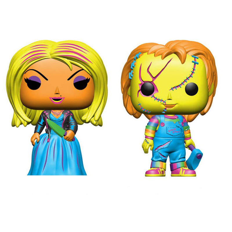 Child's Play 4 Chucky & Tiffany Black Light US Exc Pop! 2pk