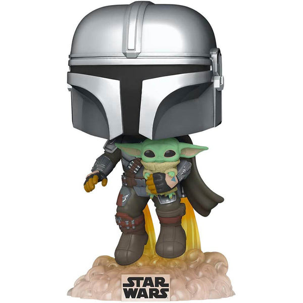 The Mandalorian with the Child Jetpack Flying Pop! Vinyl