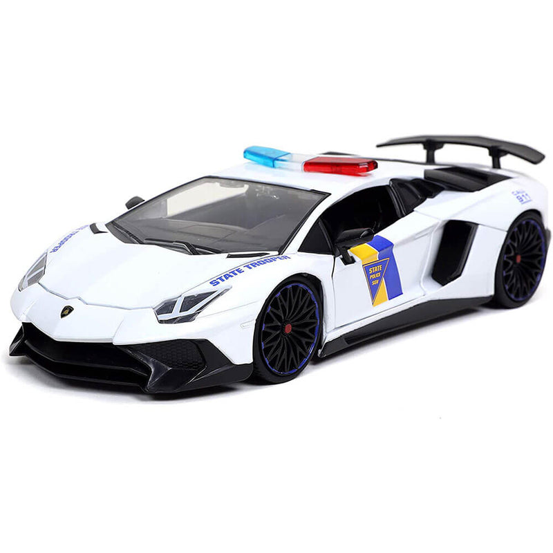 Hyperspec 2017 Lamborghini Aventador White 1:24 Scale