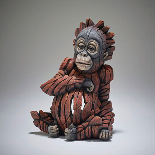 Edge Sculpture Baby Orangutan Small Figure (20cm)