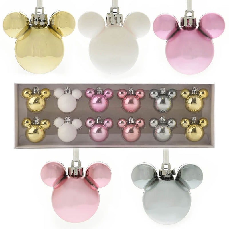 Disney Christmas Mickey Baubbles (set van 12)