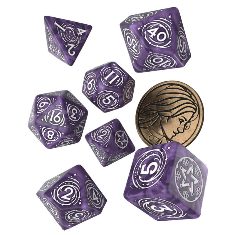 The Witcher Dice Set Yennefer Lilac and Gooseberries