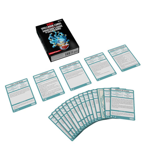 D&D Spellbook Cards Xanathars Deck 2018 Edition (95 Cards)