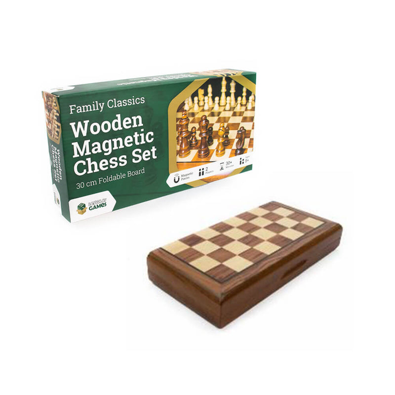 Jeu d'échecs magnétique en bois LPG