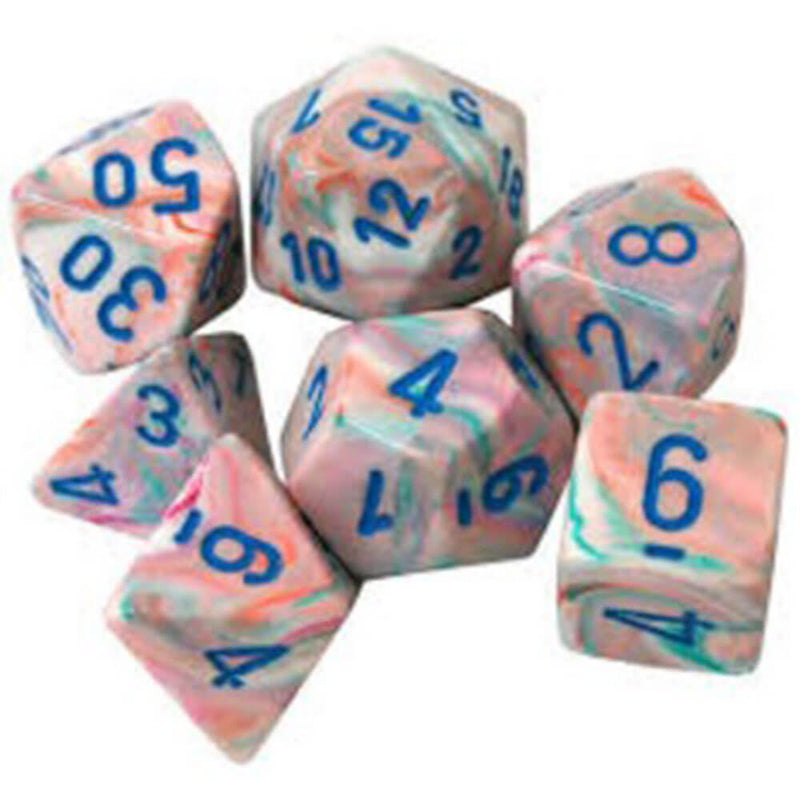 Chessex Polyhedral 7-Die Ensemble festif