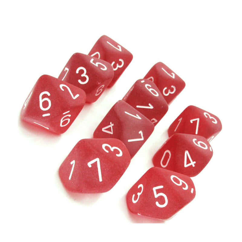 Jeu de 10 matrices polyédriques Chessex D10