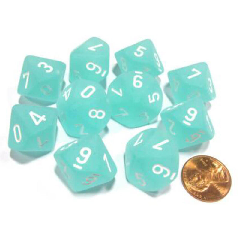 Jeu de 10 matrices polyédriques Chessex D10