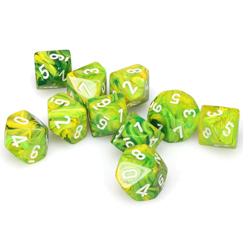 Chessex D10 Jeu de vortex polyédriques à 10 matrices