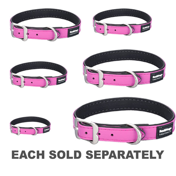 Elegant Vegan Leather Collar (Hot Pink)