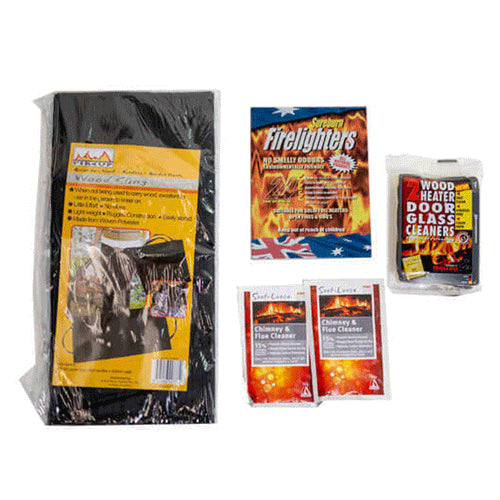 Wood Heater Fireplace Starter Kit