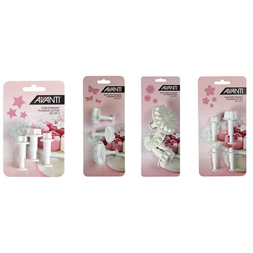 Avanti Fondant Plunger Cut Set (3pcs)