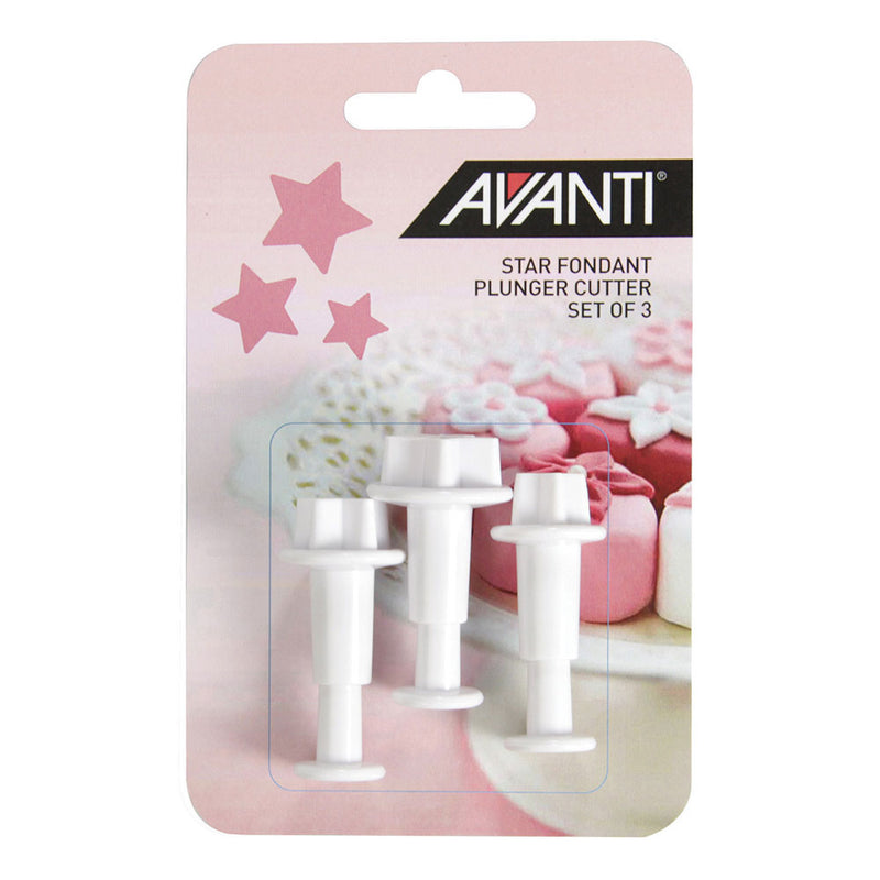 Avanti Fondant Plunjer Cut -set (3 stcs)