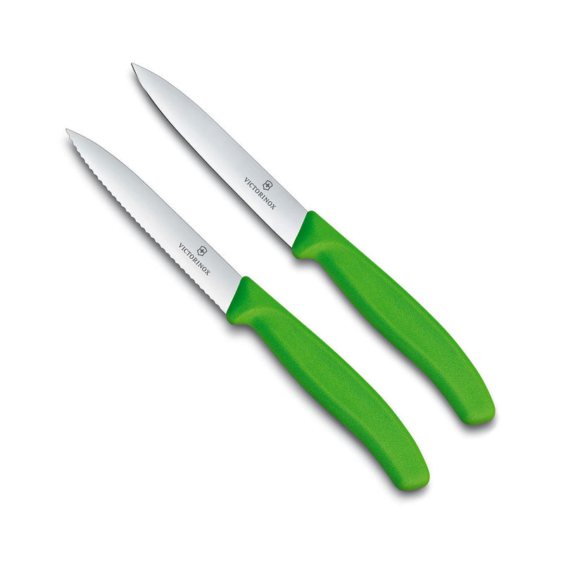 Victorinox pointu du couteau de mise en œuvre dentelé 2pcs 10cm