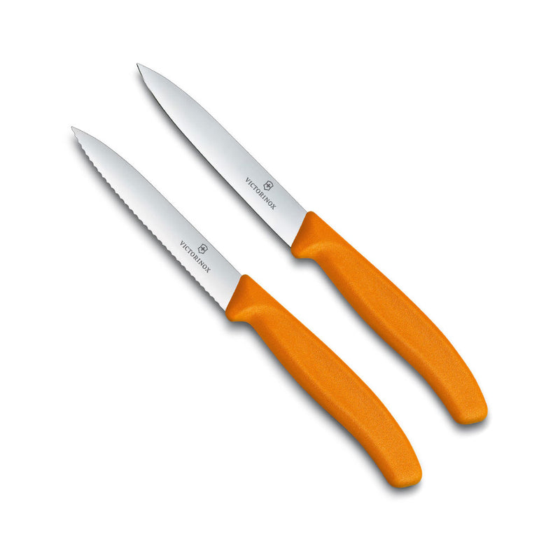 Victorinox pointu du couteau de mise en œuvre dentelé 2pcs 10cm