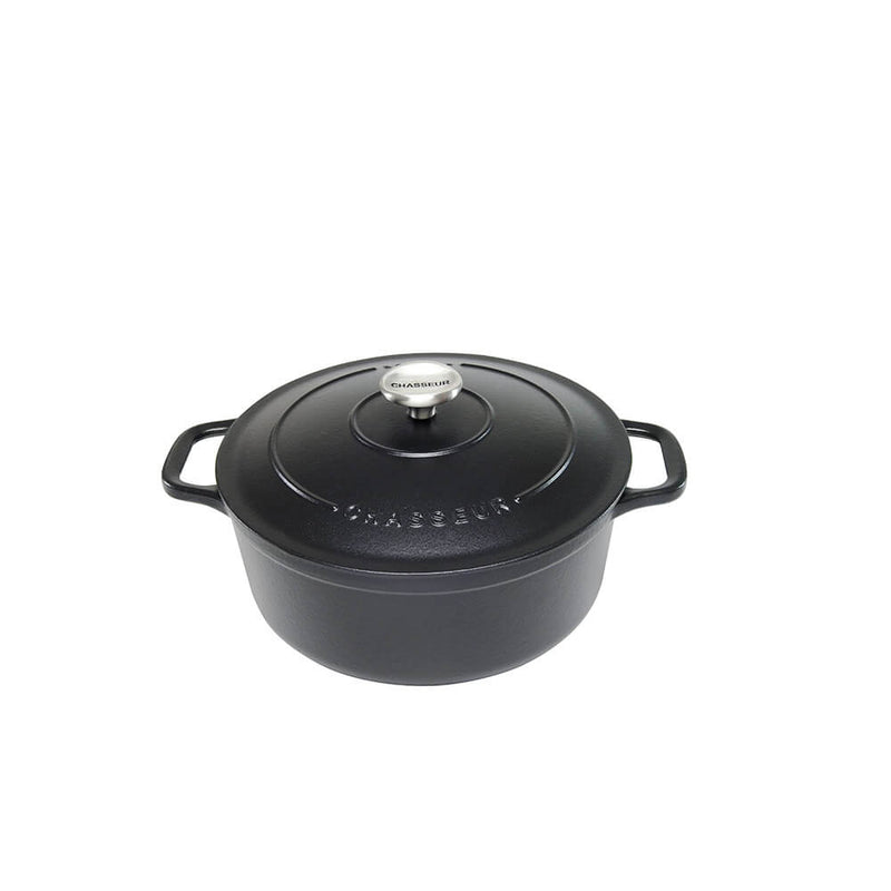 Chasseur rond Franse oven (mat zwart)