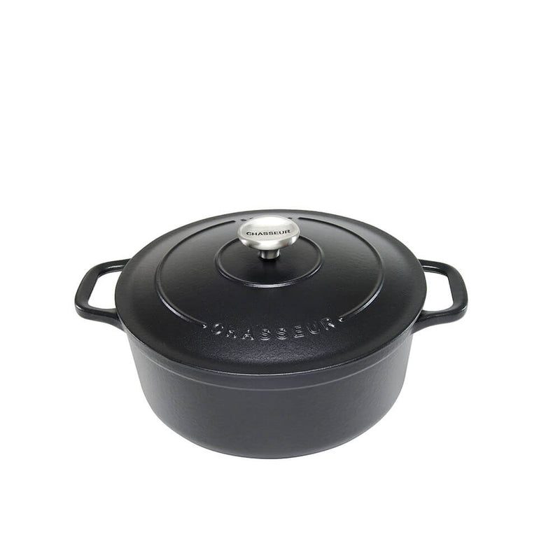 Chasseur rond Franse oven (mat zwart)