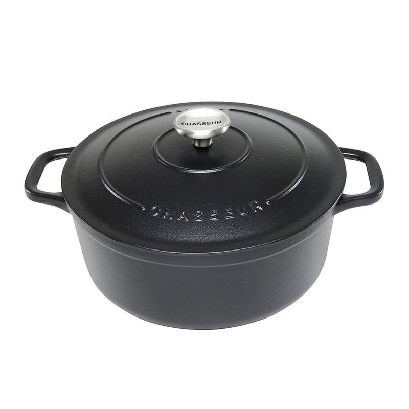 Chasseur rond Franse oven (mat zwart)