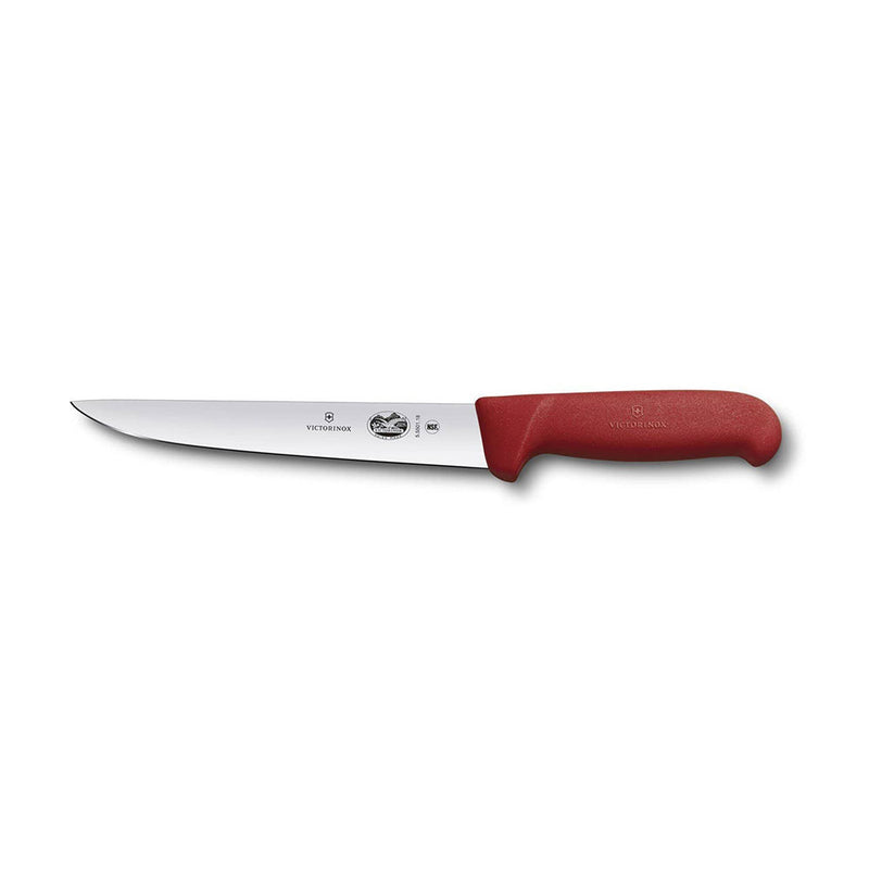 Straight Back Blade Striking Knife w/ Fibrox (Red)