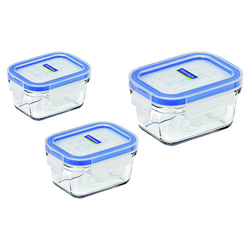 Glasslock Rectangle Tempered Glass Food Container