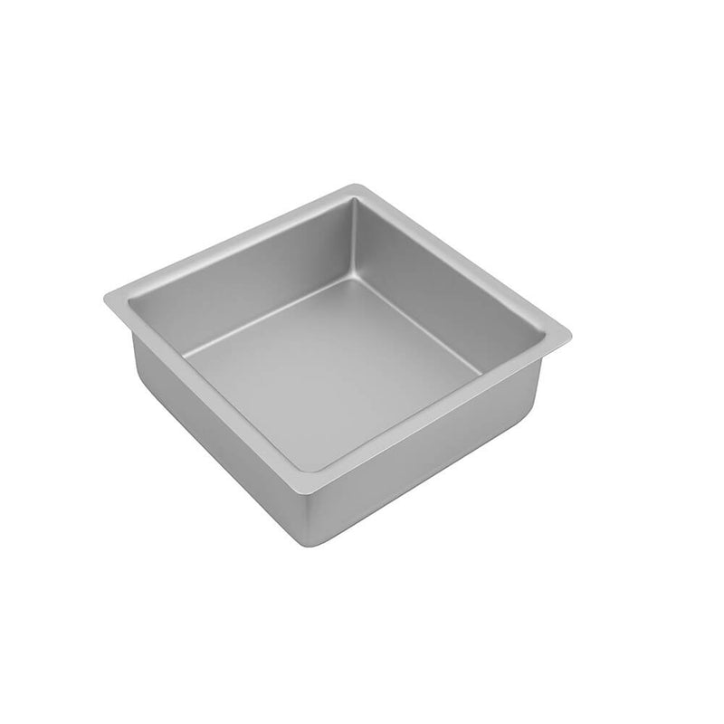 Bakemaster Square Cake Pan (Silver Anodised)