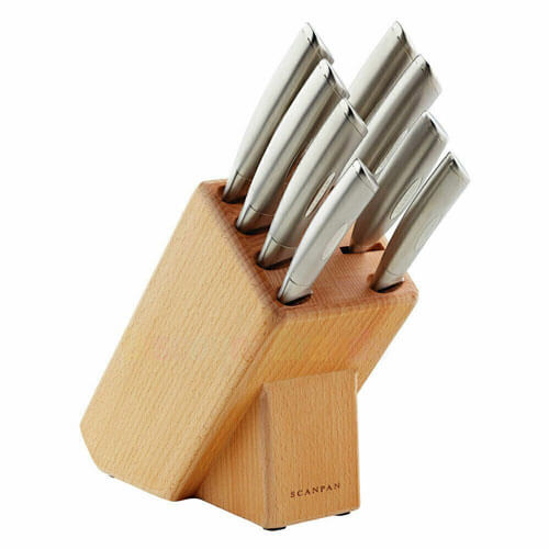 Scanpan Classic Stainless Steel Knife Block Set