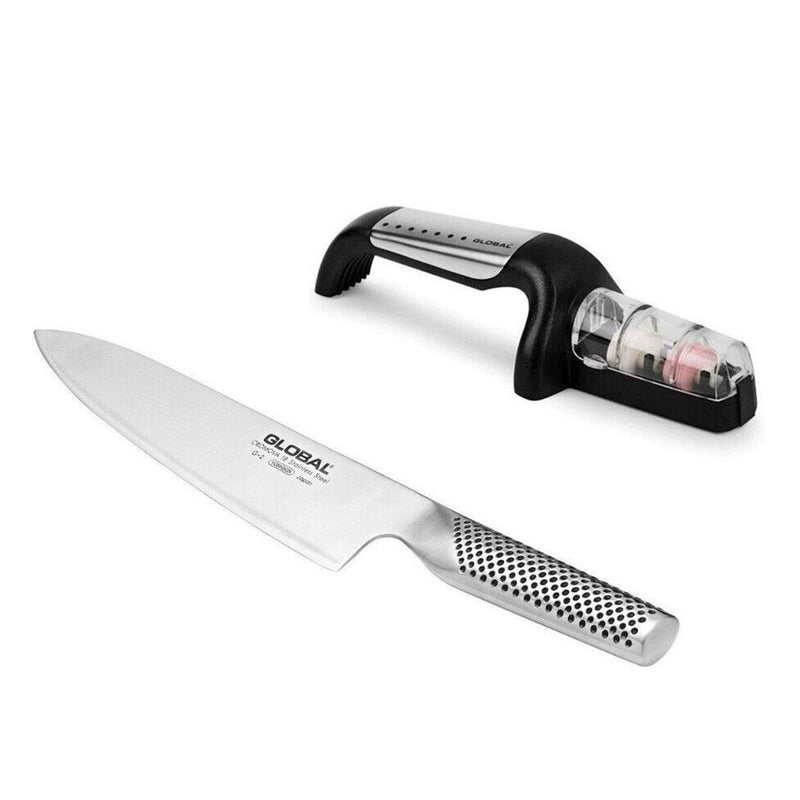 Global Knives Cook's mes met slijper