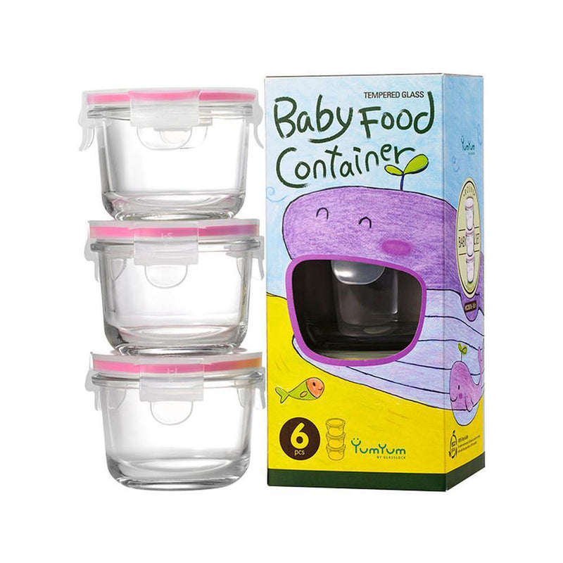 Glasslock Baby Food Container Set (3 stcs)