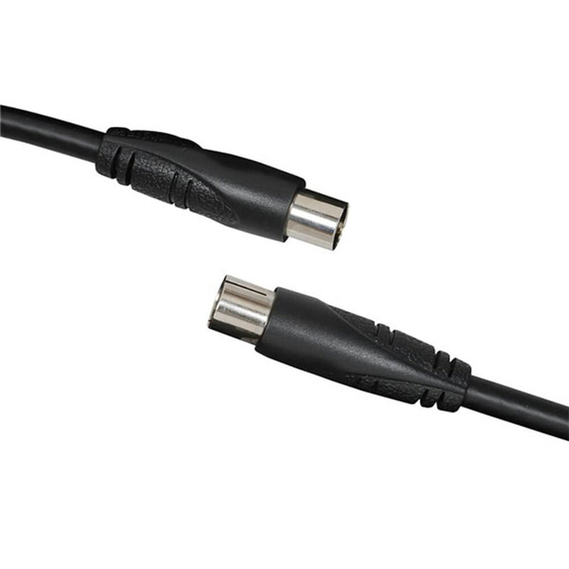 TV coaxiale plug op Socket Cable (zwart)