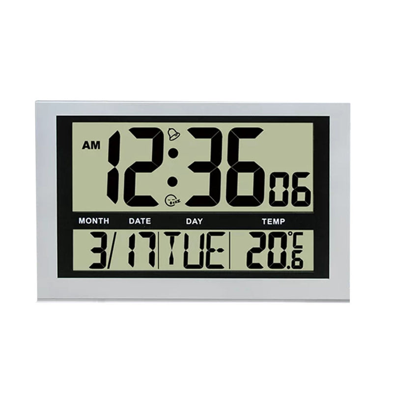 Horloge calendrier LCD géante