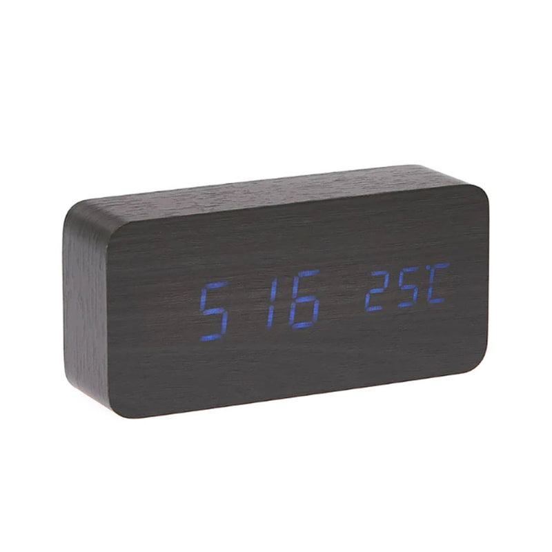 LED Cuboids Table Clock w/ Temperature Display