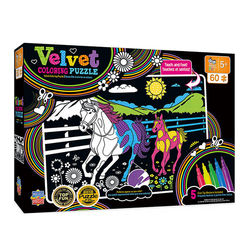 Puzzle à colorier en velours MP Kids (60 pcs)