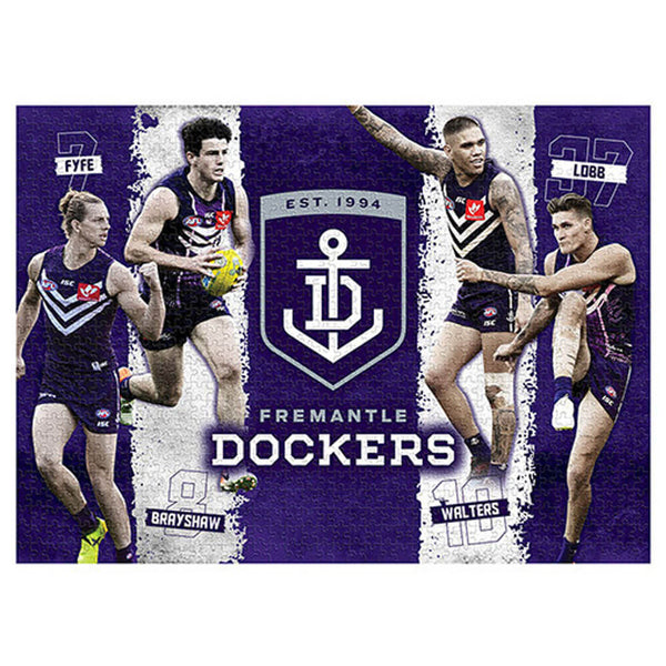 1000pc AFL Puzzle Fremantle Dockers 4 Player