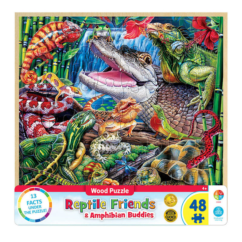 MP Wood Fun Facts Puzzle (48 pc's)