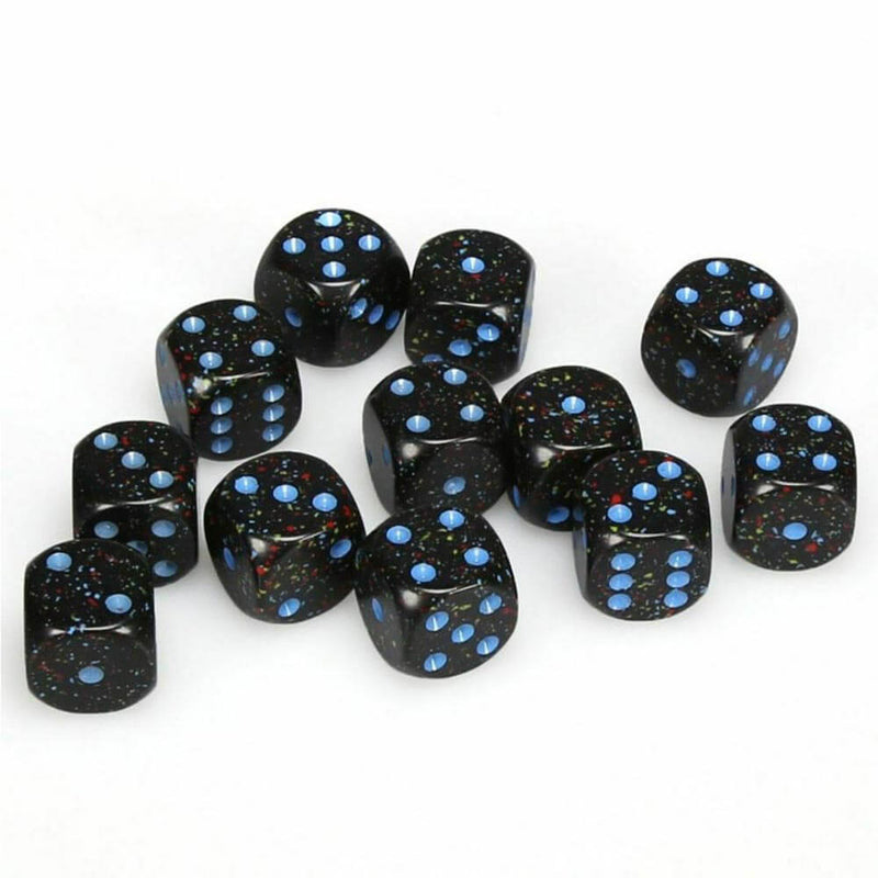 D6 Dés Mouchetés 16mm (12 Dés)