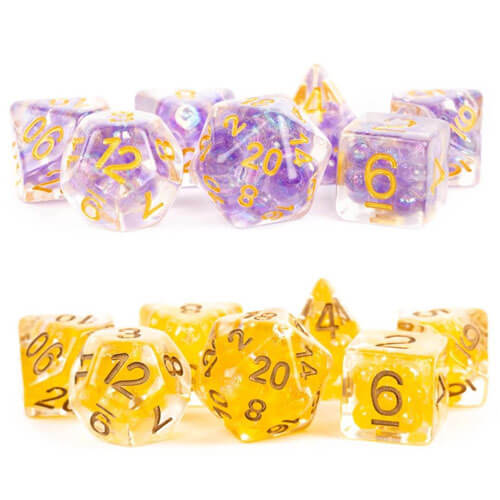 Resin Pearl Polyhedral Dice Set 16mm