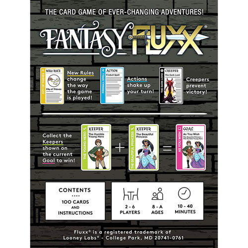 Fantasy Fluxx Card Game