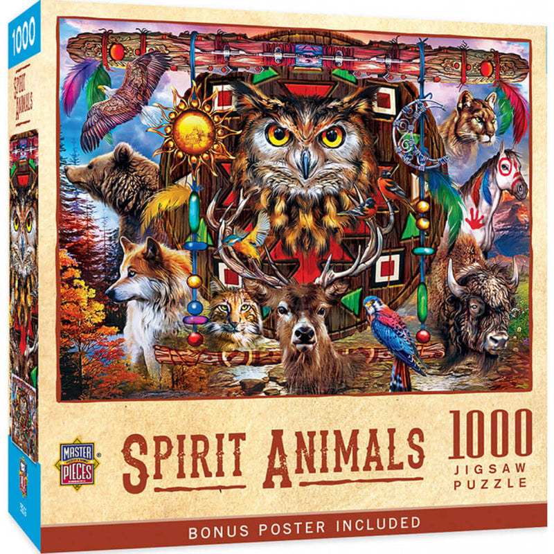 MasterPieces Tribal Spirit Spirit Animals Puzzle 1000pc