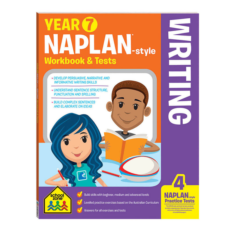 Schoolzone Naplan Jaar 7 Workbook and Tests