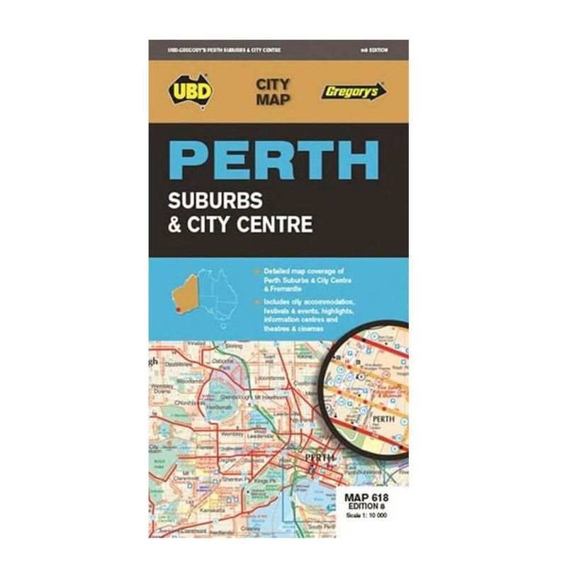 UBD Gregory's Perth City & Suburbs Map (8th Edition)